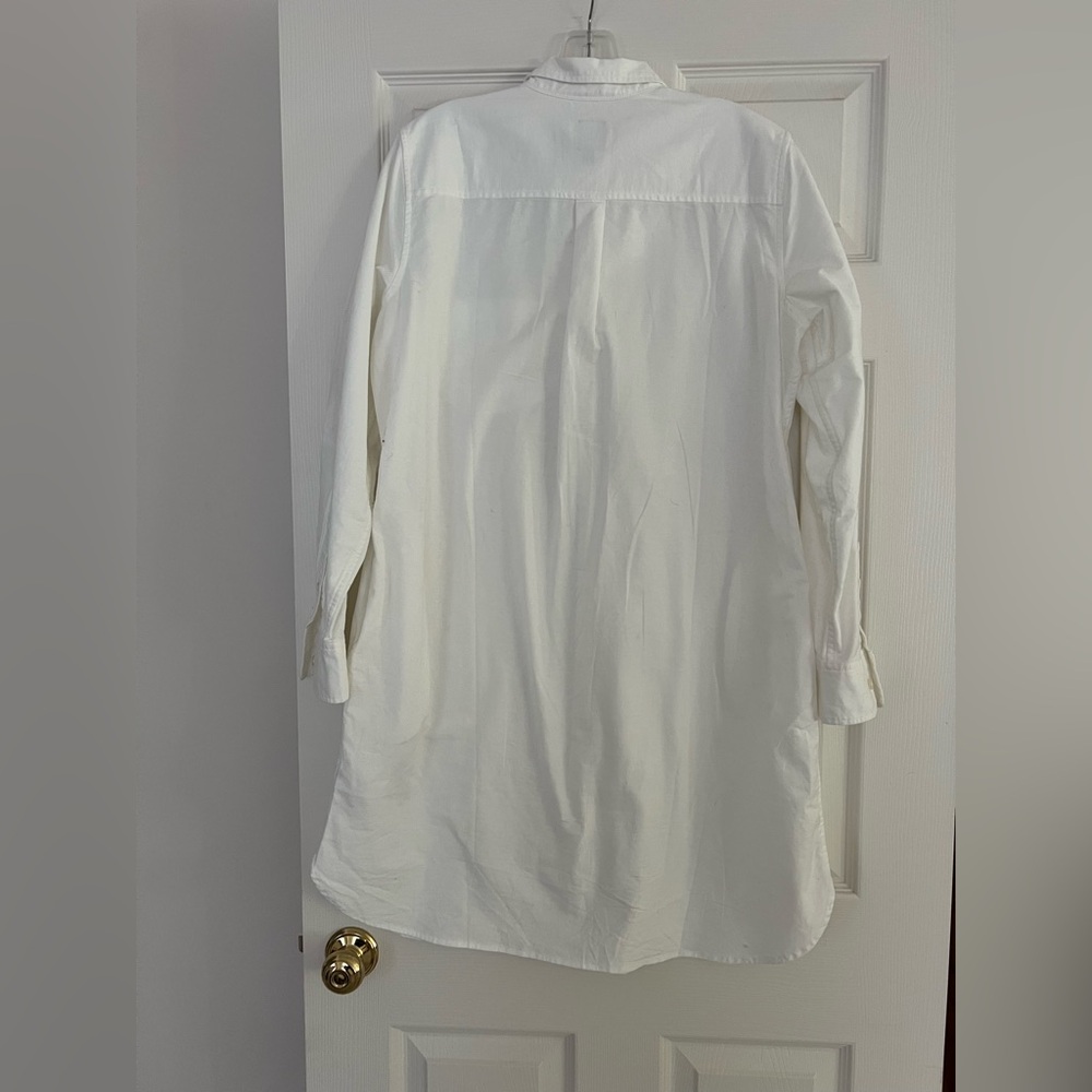 98% Cotton Gap Oxford White Shirt Dress - Picture 4 of 10